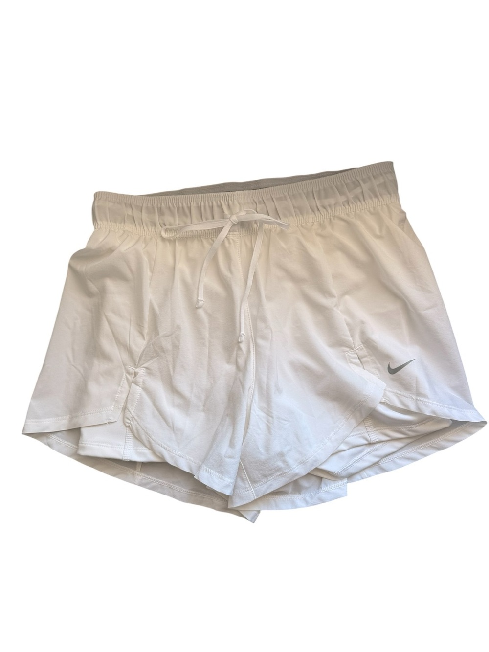Nike Women’s White Athletic Shorts with Drawstring